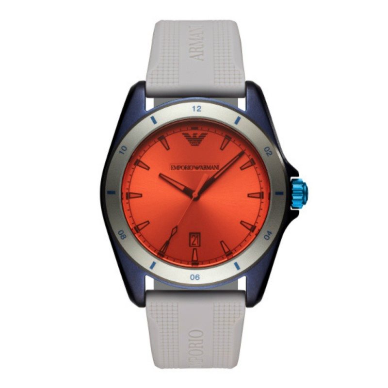 Emporio armani hot sale orange watch